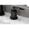 Kingston Brass FSC8950SVL Widespread Bathroom Faucet with Brass Pop-Up, Matte Black FSC8950SVL - alternate 4